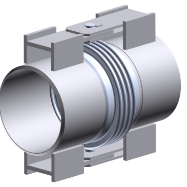 AGM 12-C – AGM 12 Compensatore angolare con soffietto metallico a pareti multiple e attachi a saldare