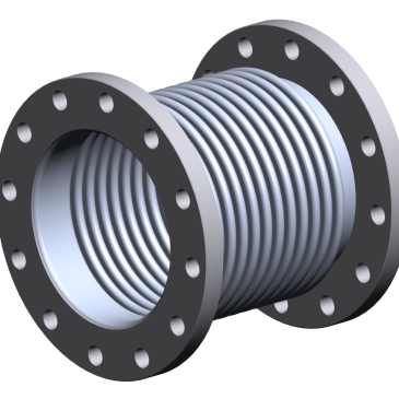 AF-AFC Compensatore assiale con soffietto metallico a pareti multiple e flange EN 1092-1